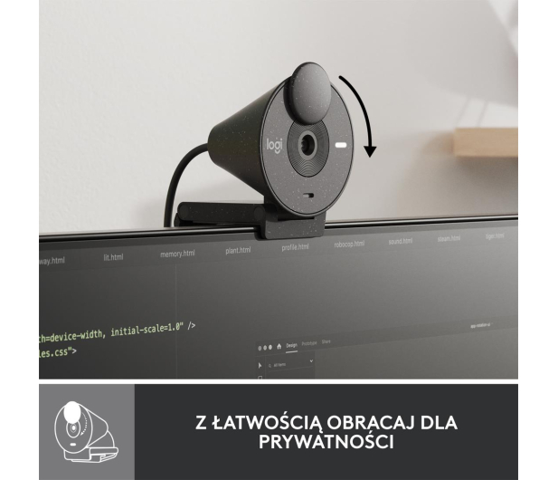 Logitech Brio 300 grafit - 1110358 - zdjęcie 10